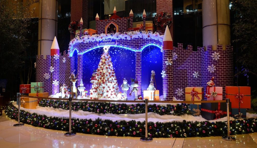 Christmas display in Beijing.
